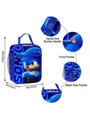 bandai Bandai Multifunctional Storage Bag 3D Printing Cute Portable Lunch Bag For Primary And Secondary School Students Children s Ice Bag Cartoon Print Portable Tool Bag Portable