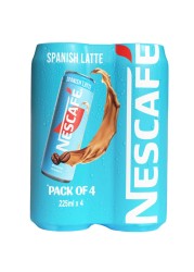 Nescafe Spanish Latte Coffee Drink, 225ml Pack of 4