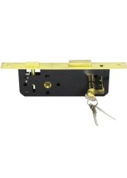 Complete door lock assembly (with 85-45mm body and 70mm cylinder) SG/GB