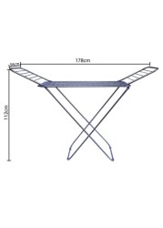 Stainless steel clothes drying rack, adjustable and foldable for easy storage, for indoor and outdoor use
