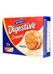 McVitie&#39;s Digestive Creams Vanilla Cream Filled Wheat Biscuit, 40g Pack of 12