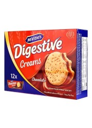 McVitie&#39;s Digestive Creams Chocolate Cream Filled Wheat Biscuit, 40g Pack of 12