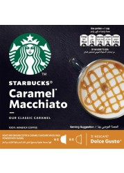 Starbucks Dolce Gusto Caramel Macchiato Coffee Capsules, 127.8g