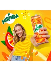 Mirinda Orange Carbonated Soft Drink Mini Cans 155ml Pack of 15