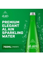 Al Ain Sparkling Water 750ml Pack of 4