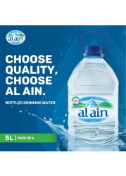 Al Ain Low Sodium Bottled Drinking Water 5L Pack of 4