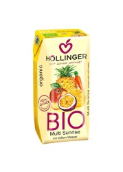Hollinger Organic Multi Sunrise Mix Fruit Juice 200ml Pack of 3