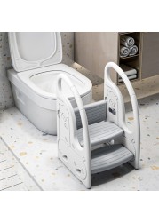 Eazy Kids 3 Step Stool - Grey