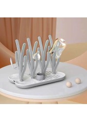 Eazy Kids Baby Bottle Drying Rack 16 peg - Grey