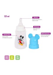 Mickey Printed Feeding Bottle with Mickey Character Cap TRHA29046 125ml