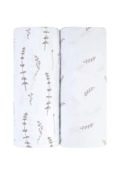Changing Pad Cover 2 Pack Baby Changing Pad Cover with 100 Jersey Cotton Changing Pad Covers for Girls and Boys Newborn Essentials Forest Grey Leaf Floral