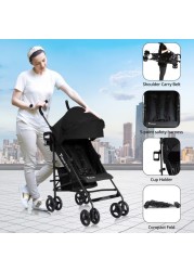 TEKNUM Eco Lite 2 Stroller with Cup holder - Black