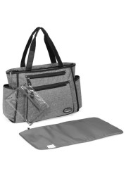 Little Story Betty Diaper Bag - Grey