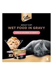 Sheba Cat Food Tuna &amp; Salmon, 85g Can (Pack of 6)