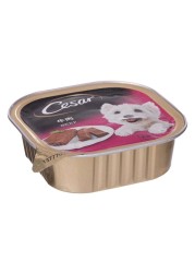 Cesar Beef Flavoured Wet Food for Dog, 100g Pack of 6