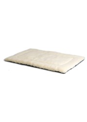 MidWest Homes for Pets Reversible Paw Print Pet Bed in Blue Cream Dog Bed Measures 235L x 17W x 28H for Small Dogs Machine Wash
