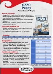 OZZO Puppy Premium Dry Food &ndash; Complete Nutrition for Growing Puppies, Rich in Omega Fatty Acids and Beta-Glucans 15 Kg