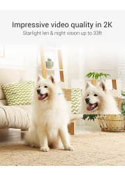 EZVIZ 2K+ AI Security Camera Indoor, AI Powered Human/Pet/Crying Detection, Starlight Colour Night Vision, Auto-Zoom Tracking, Two-way Audio&amp;Calling, 2.4G/5G WiFi, SD Card/Cloud Storage(C6)