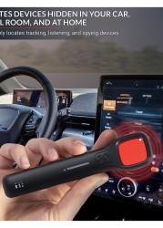 Yeasha,Anti Spy Detector Hidden Camera Detector Anti Bug Scanner And Protector RF Signal And GPS Detector For Hotel Office Travel And Home