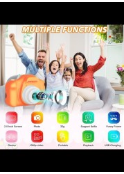 Radiotronics Upgrade Toddler Camera Children Video Camcorder,Kids Digital Selfie Camera Toys with 32GB SD Card for 3 4 5 6 7 8 9 Year Old Girls and Boys