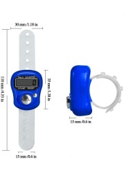 FITTO Multi-Functional Electronic Finger Counter 5-Digit LCD Display - EQ Clicker Mechanical Hand Tally Tasbih Digital Tracker for Muslim Prayer Counter - Mini Handheld Clicker