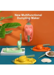 Fitto 2-in-1 Dumpling Maker - Easy DIY Dumpling & Ravioli Maker with Press Mould and Stuffing Spoon, Quick & Simple Dumpling Press Tool for Homemade Dumplings, Empanadas, Ravioli, Pastries & More