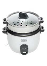 بلاك آند ديكر جهاز طبخ الأرز RC1860-B5 - أبيض