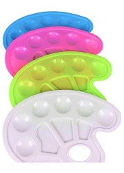 Generic Foot Design Plastic Palette Art Paint Plastic Drawing Tray Color Palette For Oil Watercolour White Painting Pallet
