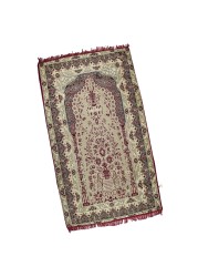 Medical Memory Foam Prayer Rug Thick Comfortable for Kneeling and Sujud Red