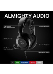 NEW SteelSeries Arctis Nova 1 Multi System Gaming Headset Hi Fi Drivers 360 DEGREE Spatial Audio Comfort Design Durable Ultra Lightweight Noise Cancelling Mic PC, PS5/PS4, Switch, Xbox Black, Wired