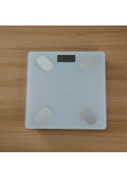 Generic-Smart Health Scale Body Weight Scale LCD Body Fat Scale Bathroom Scale Support APP Connection White
