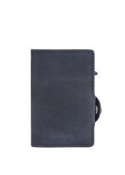 RFID Card Holder Wallet - New PU Leather RFID Protected Automatic Pop-up Bank, Credit, ID Card Holder Case with Button, Card Wallets Purse Unisex. (Black)