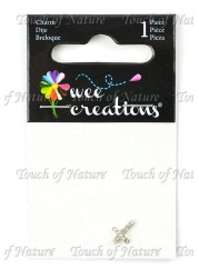 Wee Creations 1Piece Cross Charm Silver