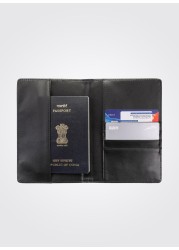 PARA JOHN RFID Blocking Slim & Lightweight Genuine Leather Passport Holder Cover Case & Travel Wallet for Men And Women