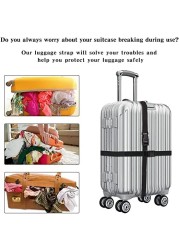 Aiwanto Luggage Suitcase Strap Luggage Straps Travel Accessories Thickened Luggage Belt with Quick Release Buckle