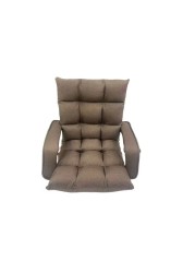 Portable Folding Chair Single Floor Lazy Sofa with Handle Adjustable Back