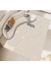 Vital Area Rugs Soft Modern Rug Carpet Geometric Stripe Rug Non Slip Modern Carpet, Abstract Printed Floor Rugs for Home Decorative, Soft &amp; Non-Slip &amp; Washable Indoor Mat (K-290, 160 x 230 cm)