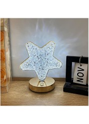 Smart Touch Portable Ramadan Star Shape Acrylic Table Lamp Led Light For Living Room Home