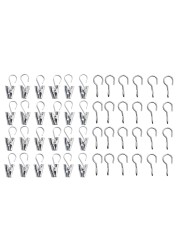 Curtain Hook With Clip 24 Pack