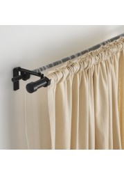 Curtain Rod Black 210-385cm