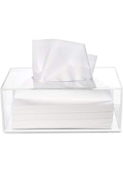 Acrylic Tissue Holder Box Clear
