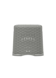 Cosmoplast Rattan Step Stool Grey 28cm