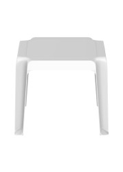 Cosmoplast Low Side Table White 47x47x43cm