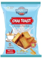 American Harvest Chai Toast Premium Milk Rusk With Added Cardamom 300g Pack of 2