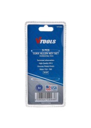 VTools Torx Key Hex Key Allen Wrench Set Normal 9 PCS