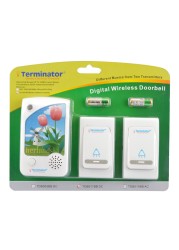 Terminator Brand Digital Wireless Door Bell with 38 Different Melodies - TDB 011BBDC