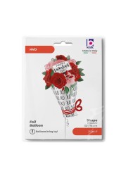 30&quot; Satin Valentine Rose Bouquet Foil Balloon