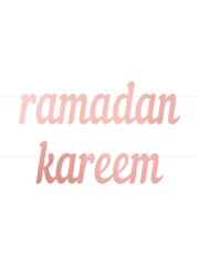 Peacock Supplies Ramadan Kareem Letter Banner - Silver, for Occassions like Ramadan