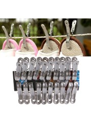 Lavish Tablecloth Clips Towel Clips Stainless Steel Clothes Pegs Hanging Pins Laundry Windproof Clips 20 Pcs Table Cloth Clips Metal
