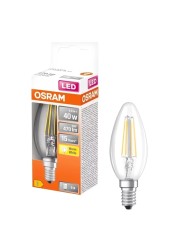 Osram Filament LED Candle Bulb Warm White 4W E14 3 PCS